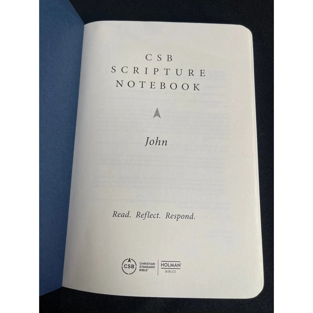 Holman CSB Scripture Notebook John Blue Paperback Journaling Bible 2020 Edition